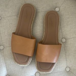 Tan sandals